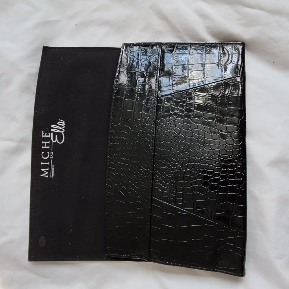 Miche Elle Clutch cover black Croc
